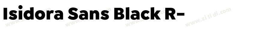 Isidora Sans Black R字体转换 Isidora Sans Black R字体转换